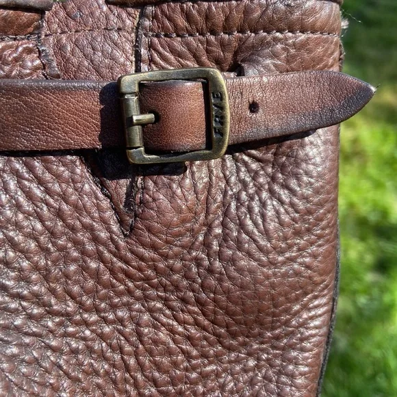 Frye Vera Short Brown Leather Heeled Boot Women’s Size 5.5 - Picture 8 of 14